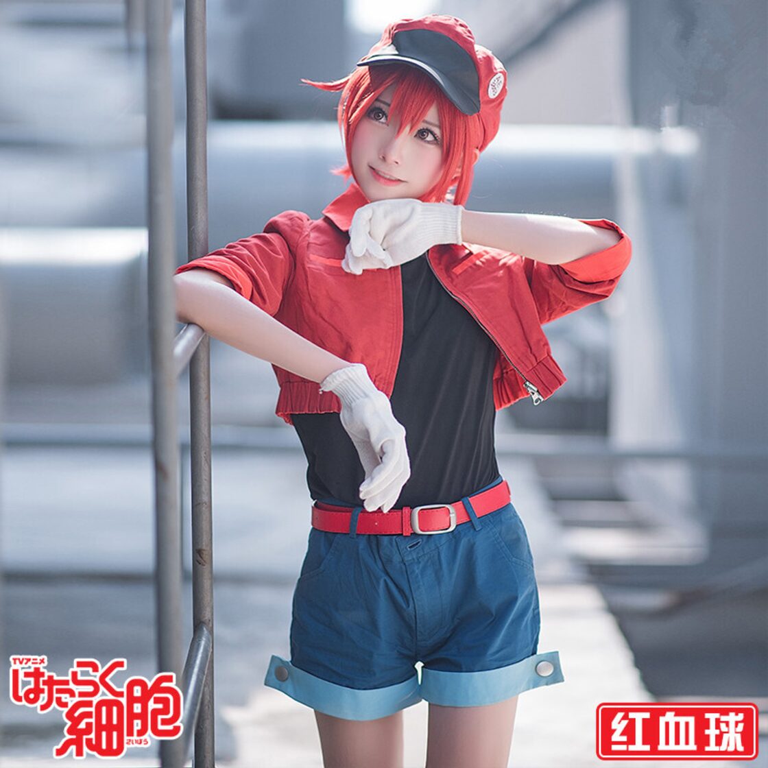 K3317 はたらく細胞 赤血球 AE3803 花澤香菜 はなざわかな 風 コスプレ 