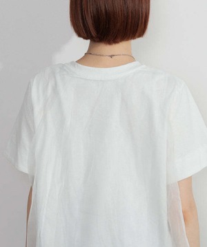 2605147 オーバーチュールスカラップTシャツ white