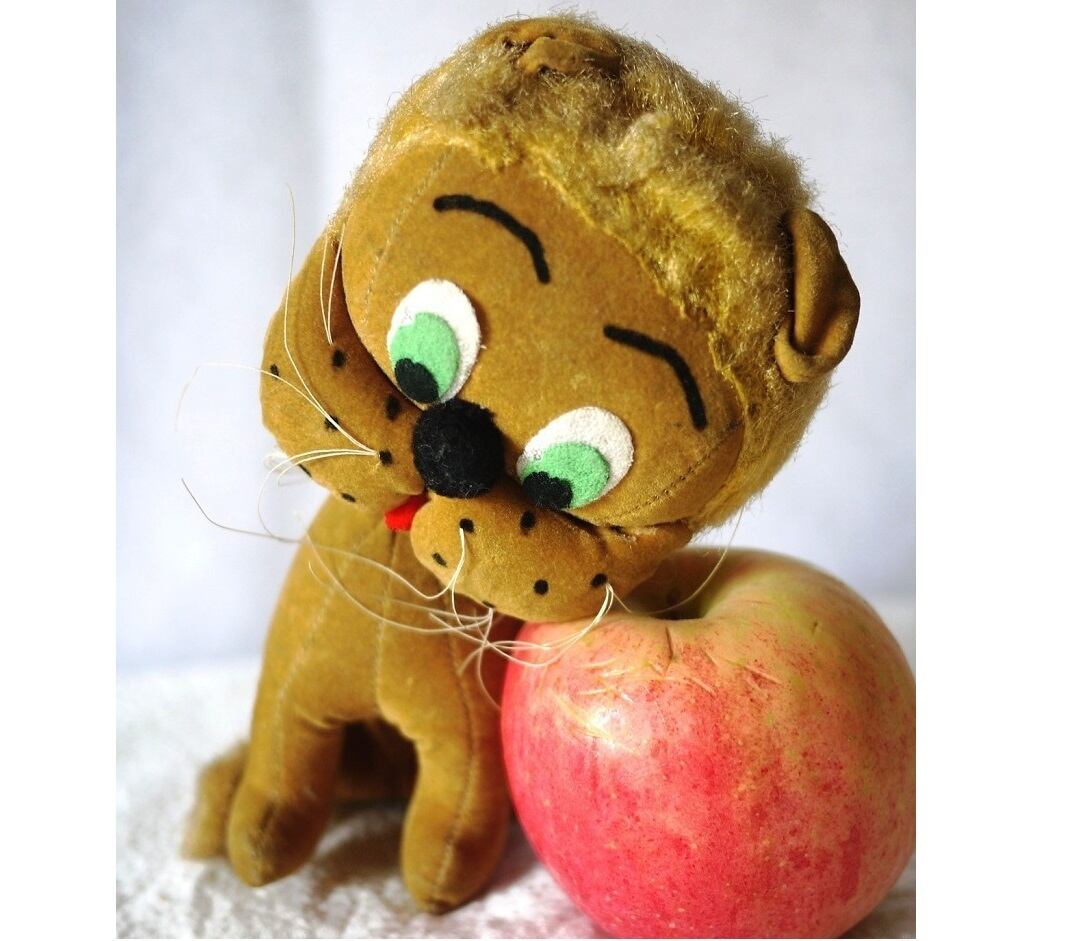 首をかしげたライオン ぬいぐるみ ドイツ DDR 旧東ドイツ