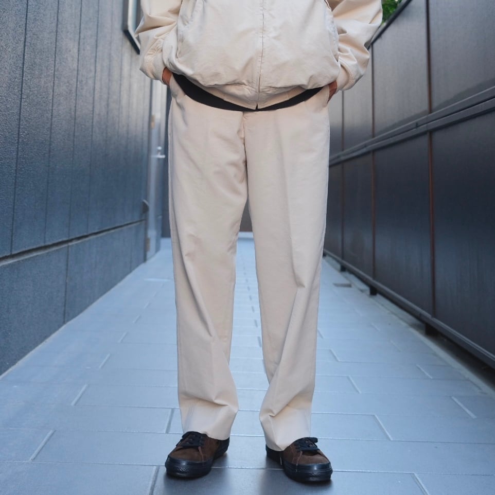 COMOLI(コモリ) /ポストワークツイルパンツ-IVORY-(D01-03003)