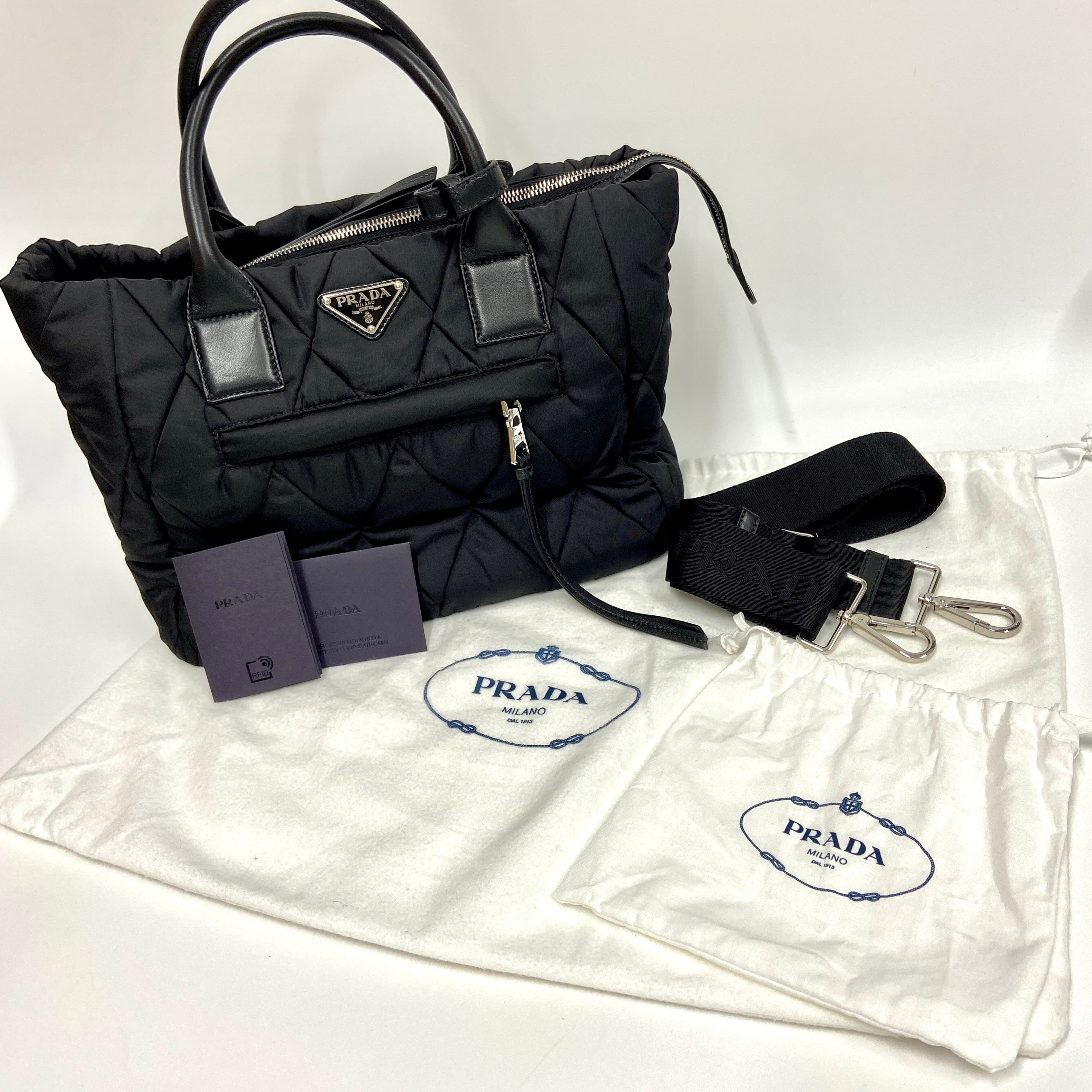 Reserved items※PRADA プラダ キルティング 2WAYバッグ ブラック