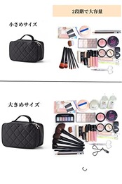 YFFSFDC 化粧ポーチ 収納ポーチ多機能 大容量 化粧品 収納バッグ 軽量 小物用収納ポーチ ドレッサーミラー付き 旅行用 出張用 (小さめサイズ (1個))