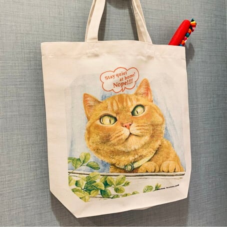 トートバッグ》町田尚子『ねこはるすばん』 | ねこのみち