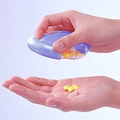 シンコハンガー 薬ケース ブルー 薬携帯用プチダブル 「ライフ・エイド」