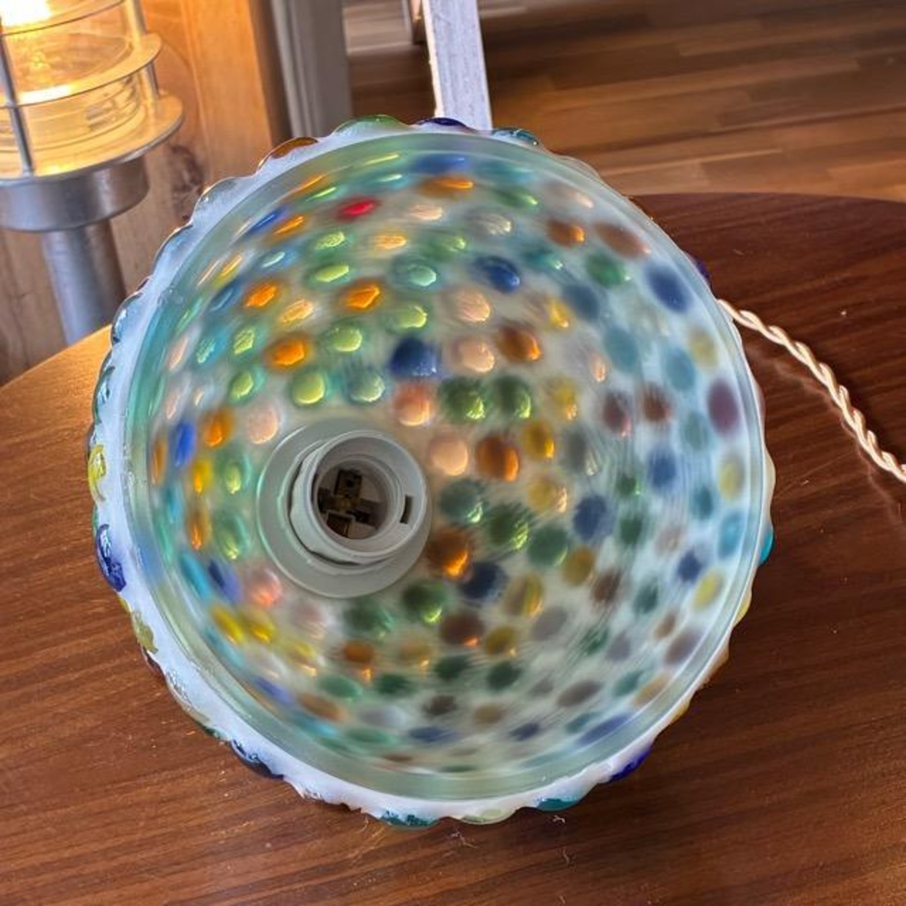 TOPANGA Lighting Marbles shade lamp　マーブルシェードランプ　一灯ランプ　ペンダントランプ　LED対応　ビー玉　ガラスランプ　照明　店舗照明　ライト