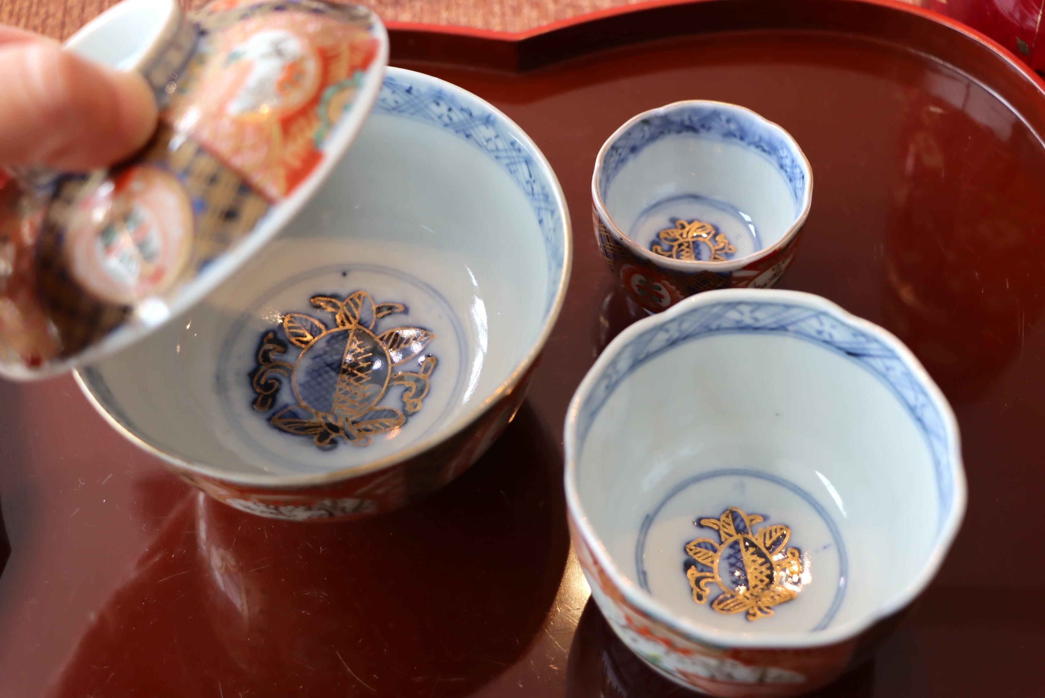 膾皿 伊万里焼 色絵 桃手 通りもの | (有)新原美術