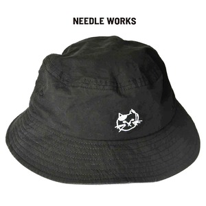 【NEEDLE WORKS】2124013W CAT刺繍ギャバHAT