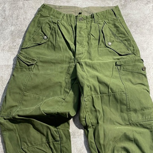 60-70s スウェーデン軍 実物 M-59 フィールドパンツ C46 w25 詳細写真4