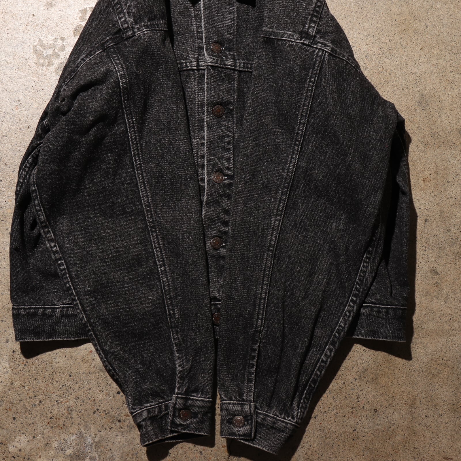 美品 XL 先染め 70507 USA Levi's ブラックデニムジャケット