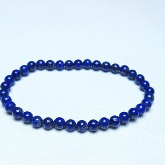 ラピスラズリ ブレスレット 5mm 一点物 メール便可 [M便 1/10] 111-48311