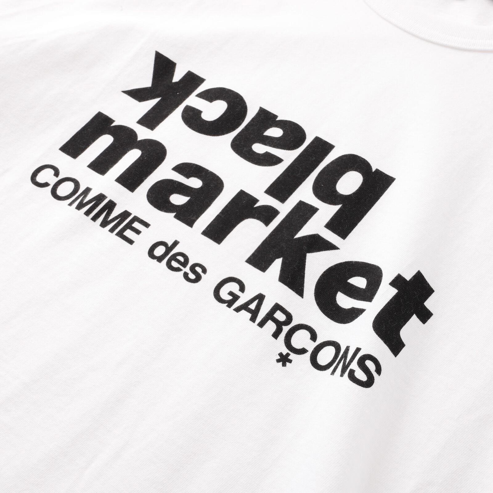 未使用】COMME des GARCONS black market big size Teeshirt made in 