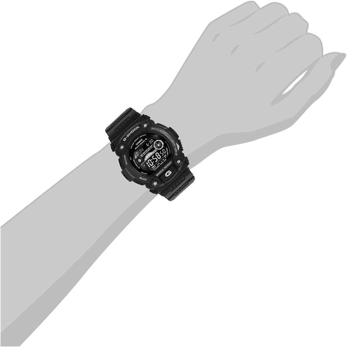 CASIO G-SHOCK電波時計タフソーラーデジタル腕時計GW-7900B-1