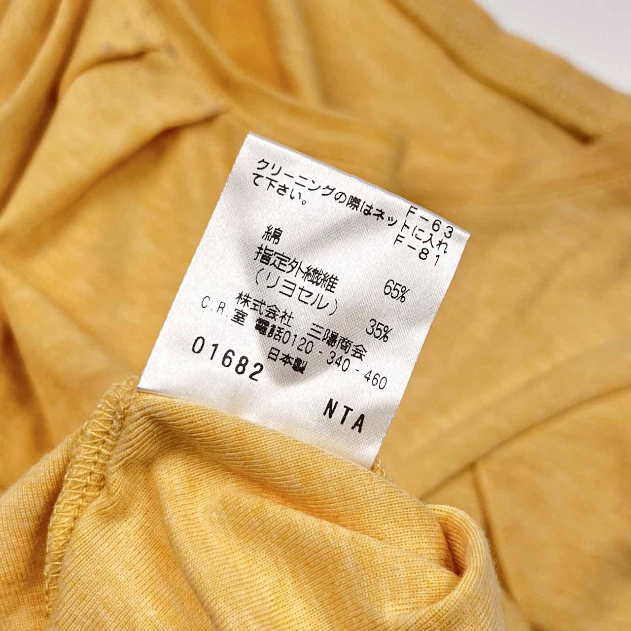 MACKINTOSH PHILOSOPHY マッキントッシュフィロソフィー タック デザイン 半袖 Tシャツ カットソー 38/イエロー系 レディース 三陽商会