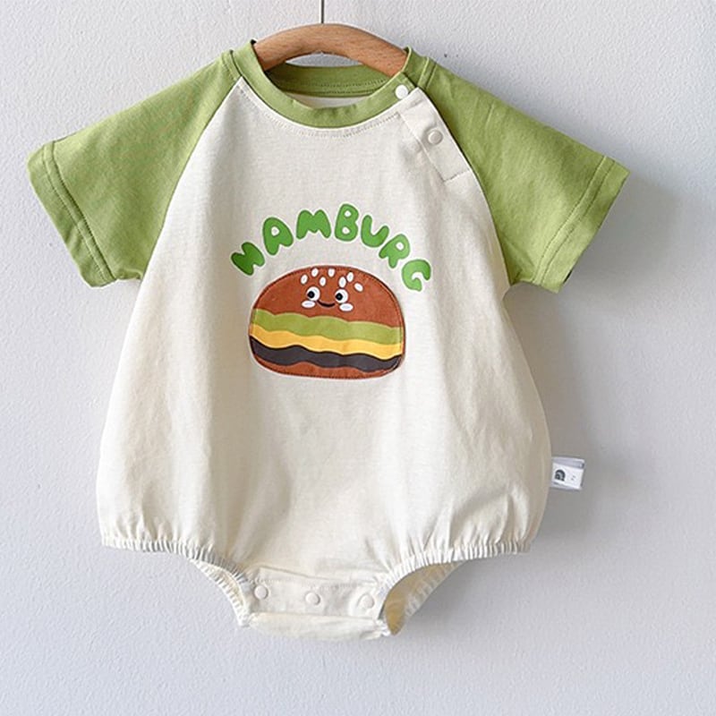 BABY】夏作食べ物がモチーフカラーロンパース | 韓国子供服通販 - Baker