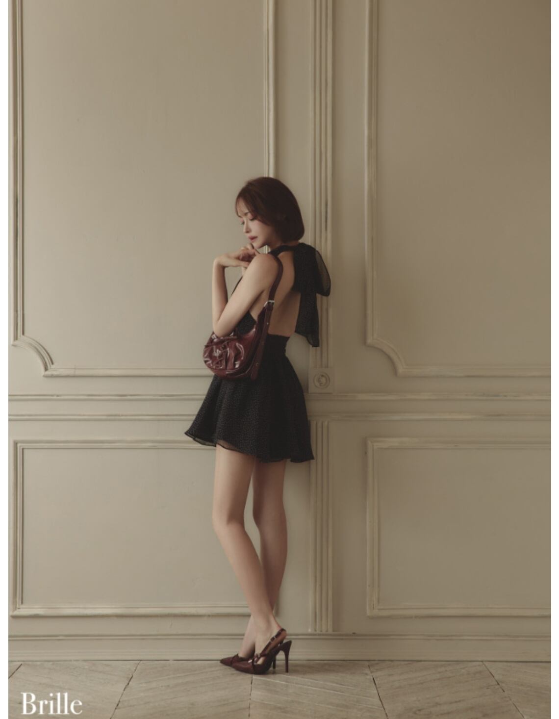 XS～Lサイズあり】Lune de brille mini dress (brille3791) | news