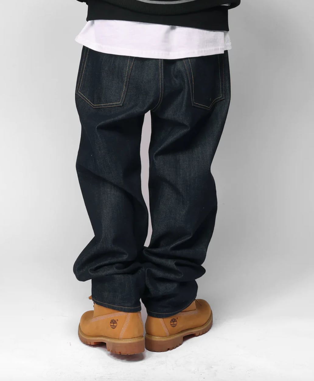 LFYTLFYT 5 POCKET DENIM PANTS BAGGIE FIT INDIGO バギーフィット