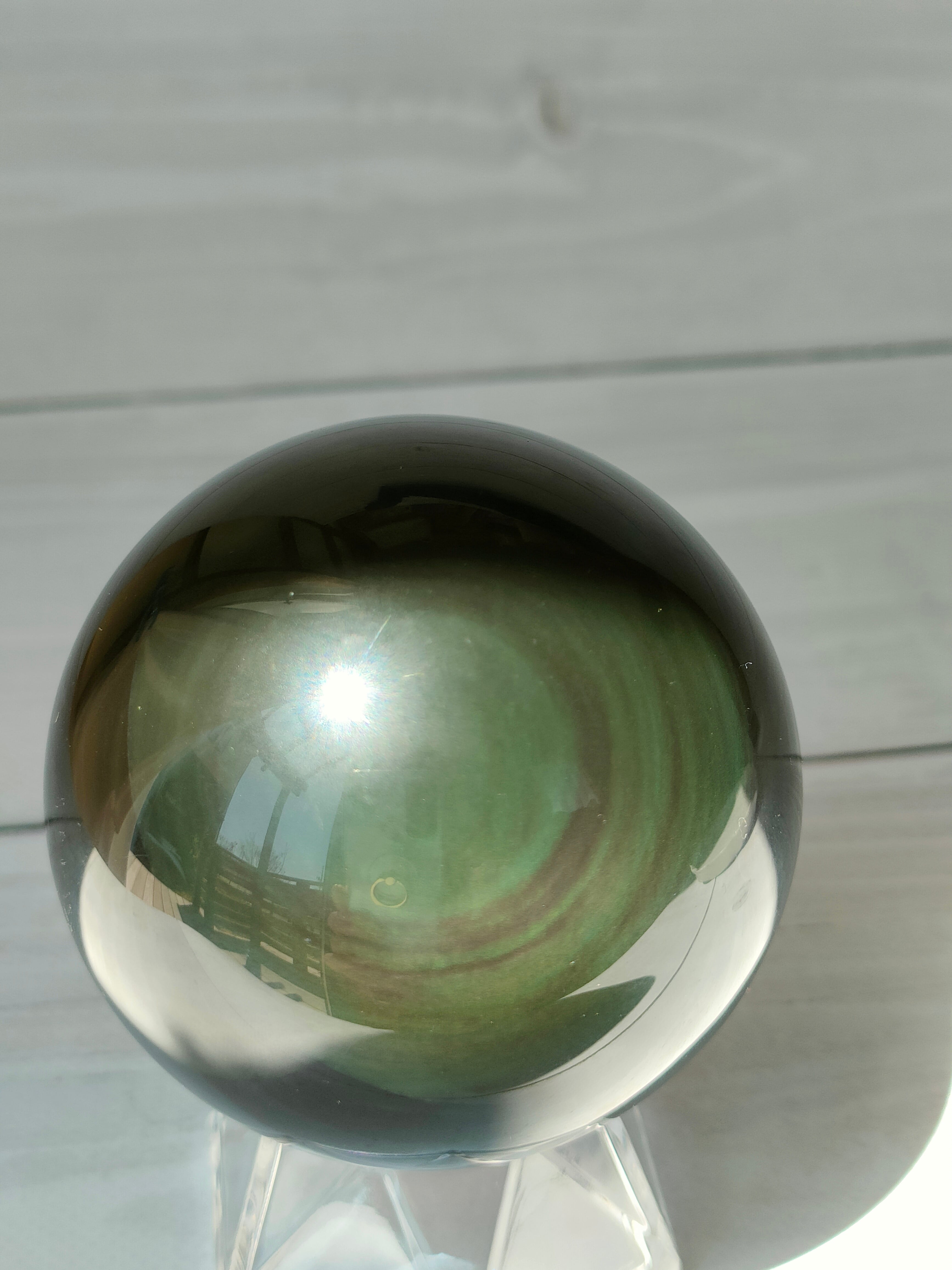 レインボーオブシディアン スフィア