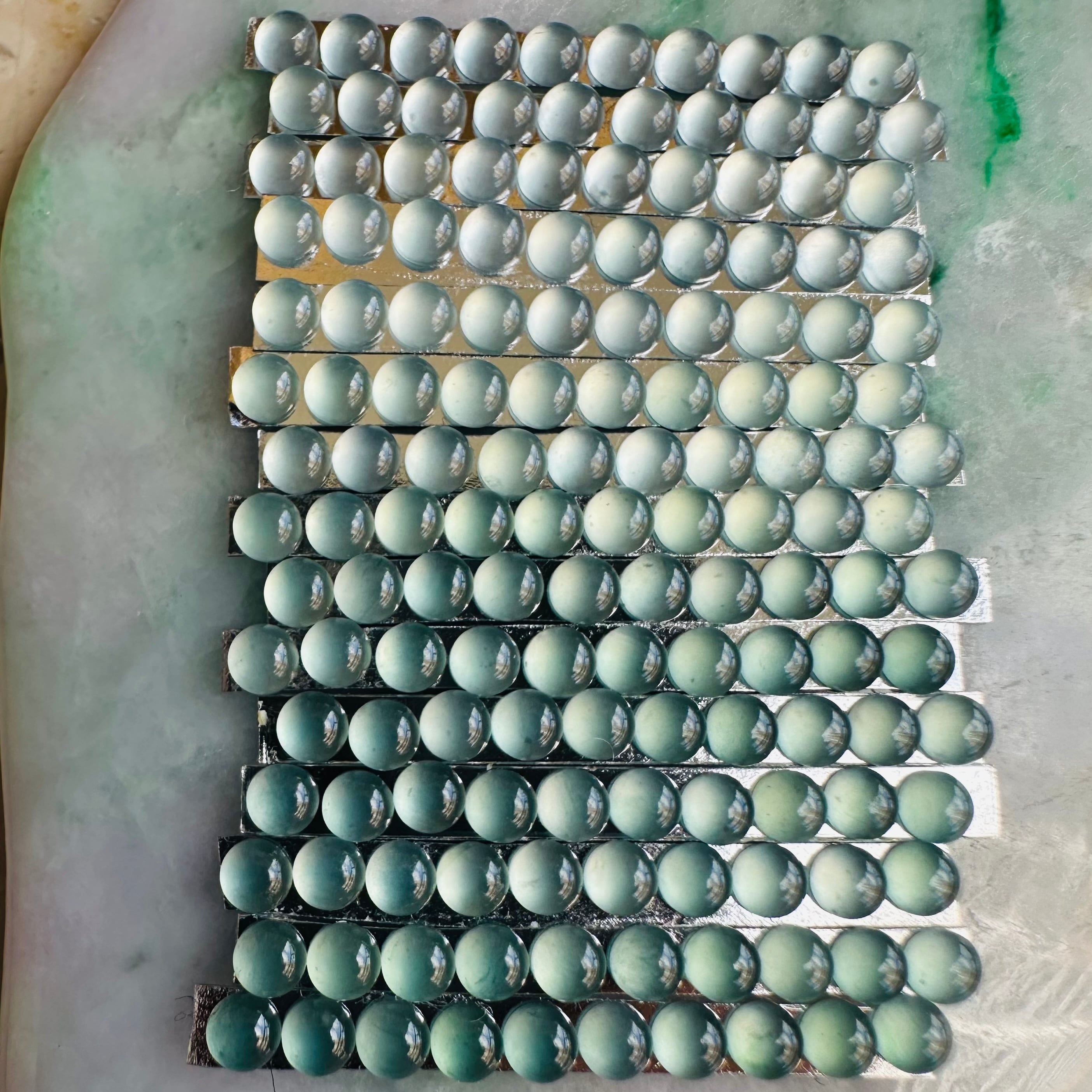 3mm Ice Blue Jade 10pc Set | Victorian Box