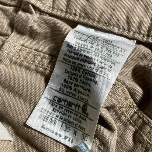 00s メキシコ USA生地製 ブラウン コットンペインターパンツ カーハート 詳細写真2