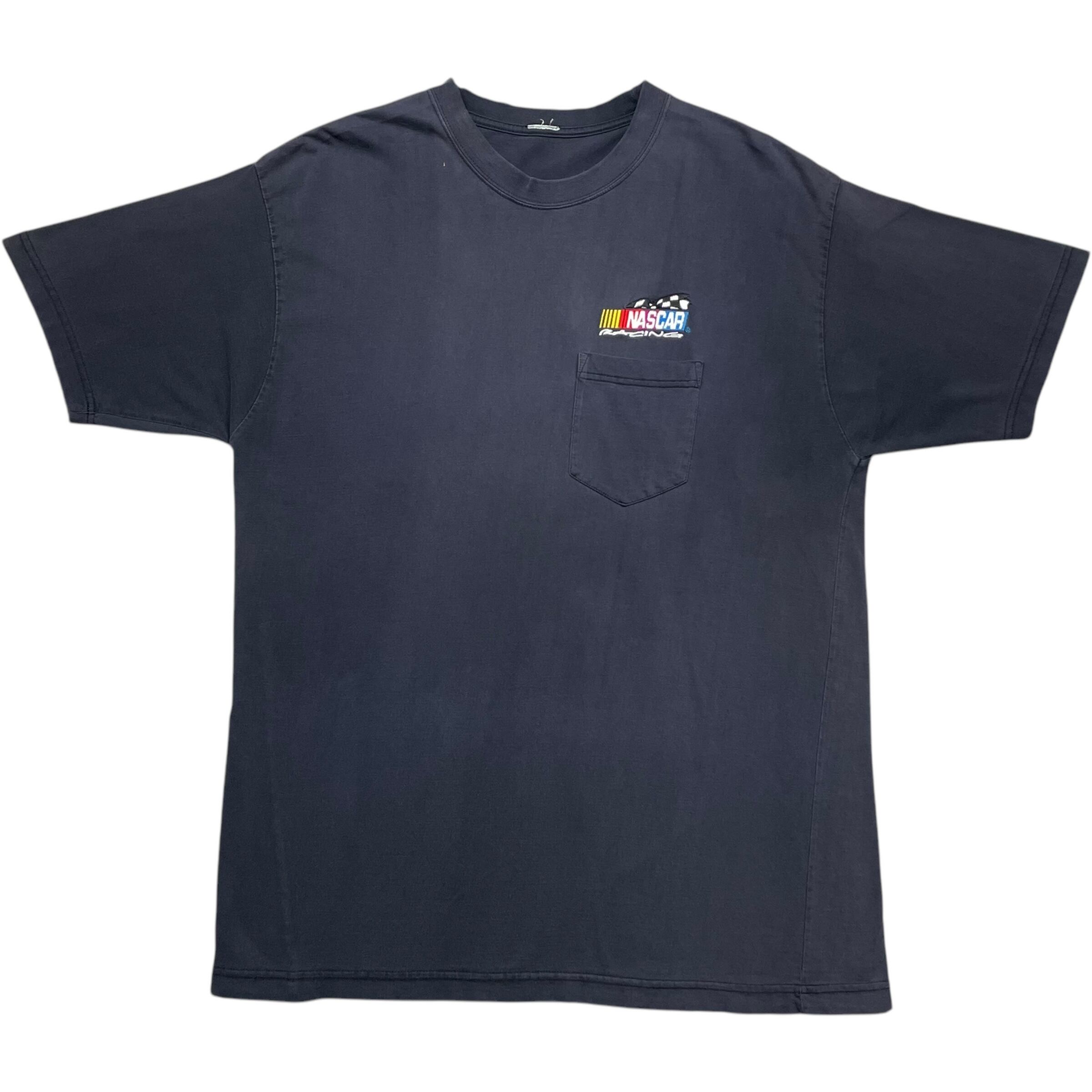 《XL》unknown Tシャツ ワンポイント 刺繍 胸ポケット ネイビー no.7223