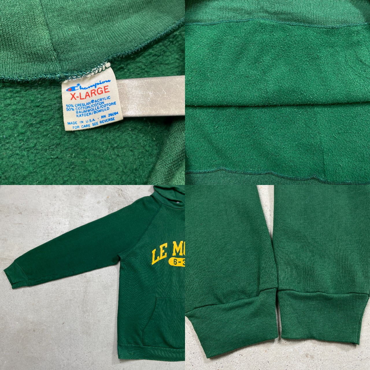 80年代 USA製 Champion チャンピオン トリコタグ カレッジプリント 
