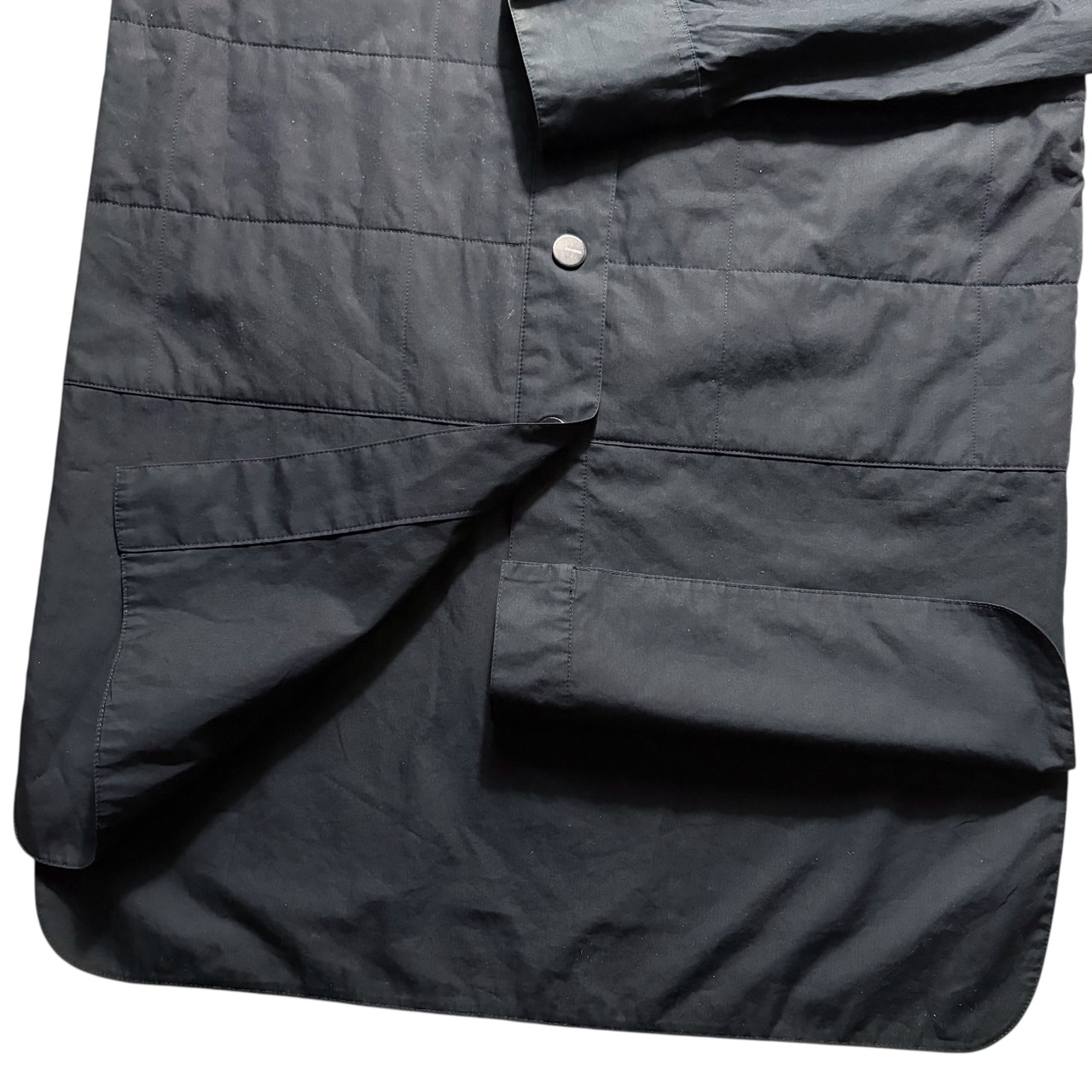 CHANEL IDENTIFICATION black cotton padding shirt