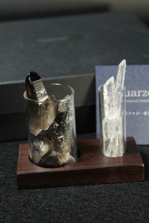 【913】宮崎クリスタル＆スモーキー 試験管セット