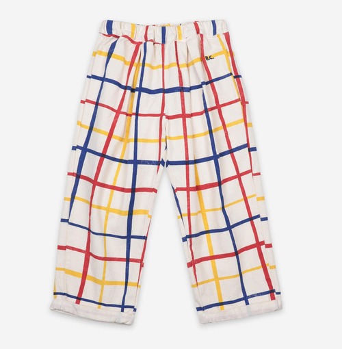 SALE!!【Bobo Choses】ボボショーズ　Multicolor Checkered Baggy Trousers 海外子供服 Tシャツ