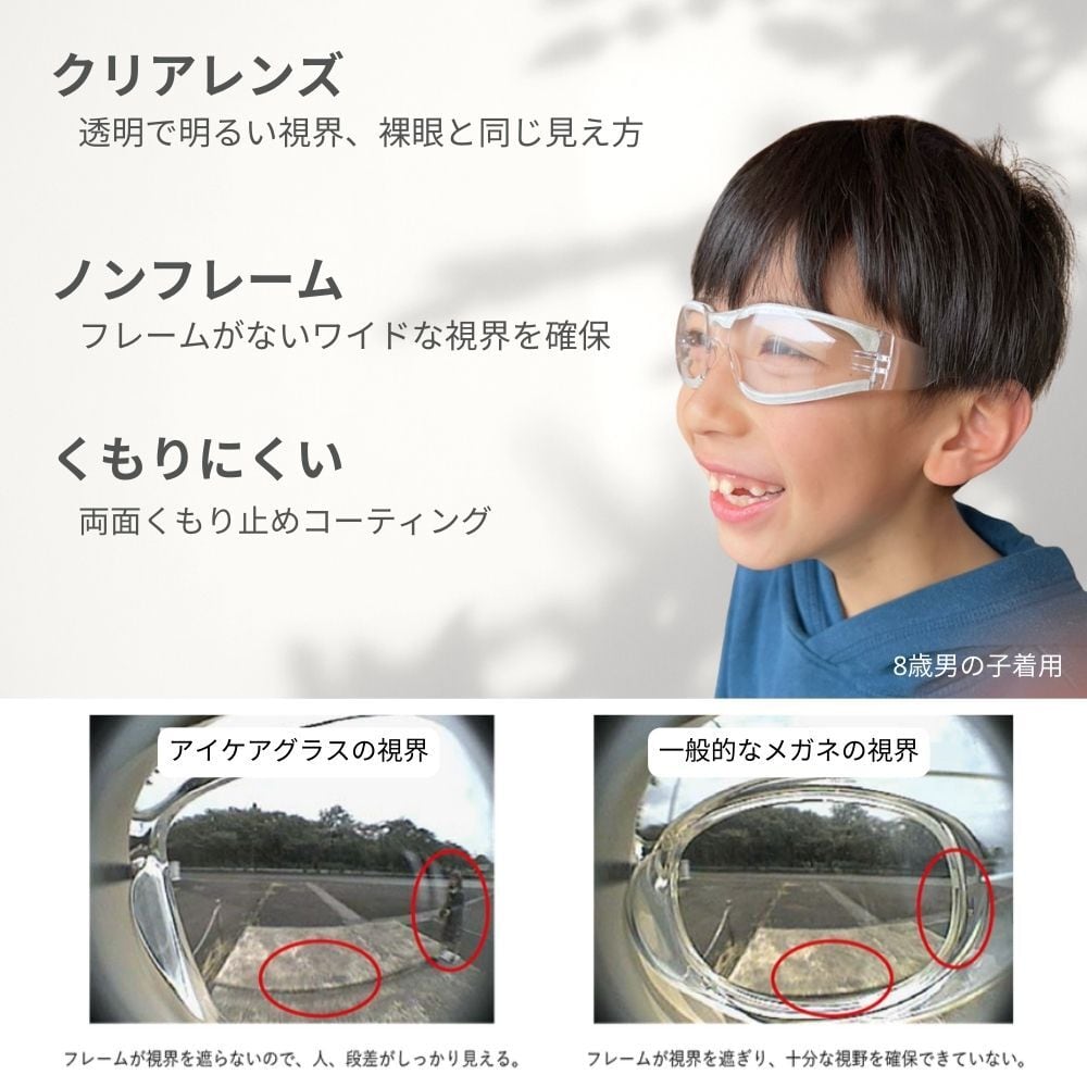 子ども用 花粉メガネ 花粉ブロック 花粉対策 軽量 安全 耐衝撃 高品質