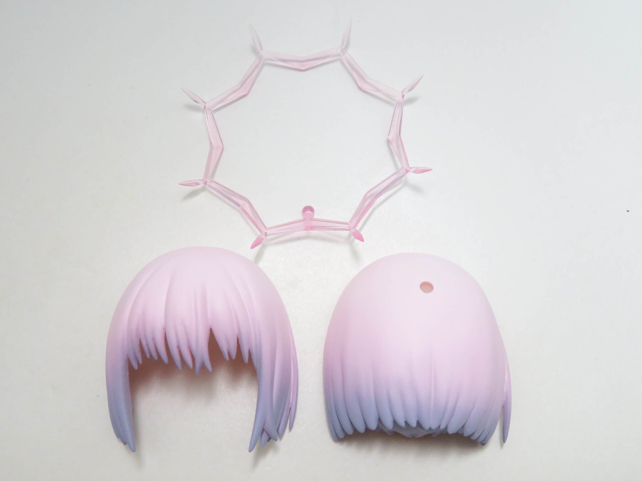 (A-ランク)【2148】 新条アカネ(ニューオーダー) 髪パーツ ボブヘアー ねんどろいど