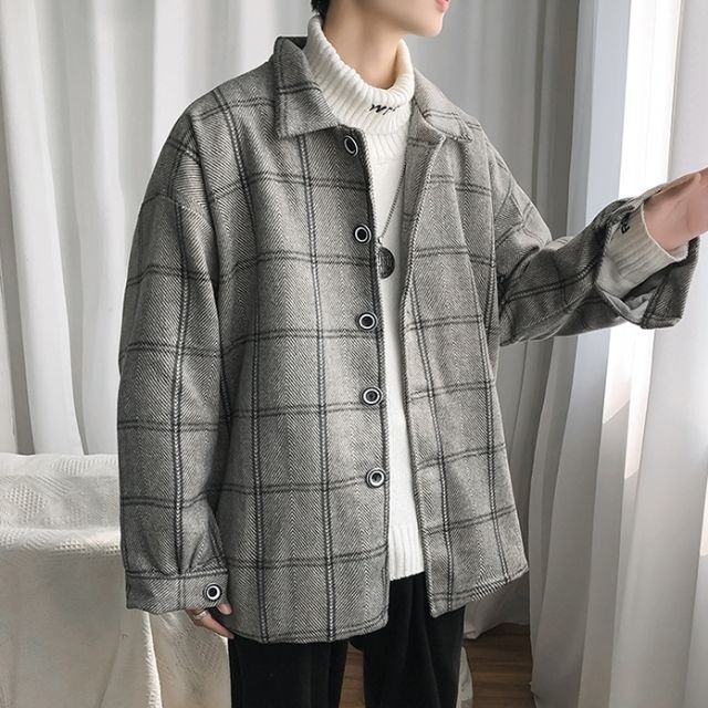 予約販売】ネルシャツ 長袖 厚手 フランネル メンズ オーバーサイズ  