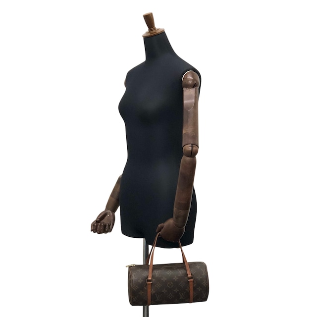 LOUIS VUITTON ルイヴィトン パピヨン26 モノグラム ハンドバッグ ブラウン レザー ロールバッグ vintage ヴィンテージ オールド dwmmh5