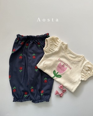 【Aosta】サマージョガーパンツ 70~115cm チューリップ 240511