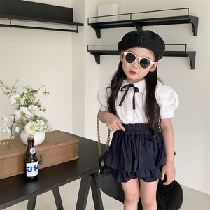 夏パフスリーブブラウス＆バルーンスカートセット