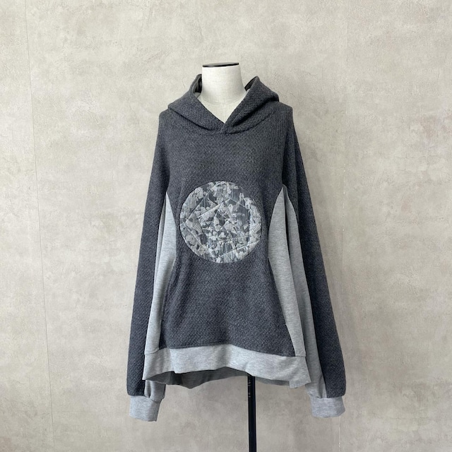 Simple-Hoodie 〇 (gray)【カクレミ】