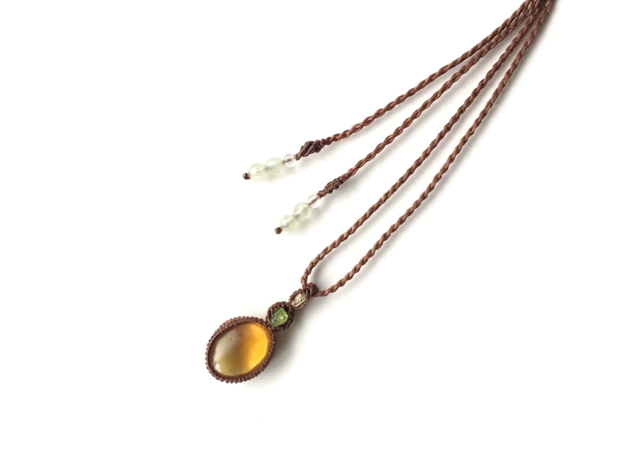 バーマイト macramé necklace