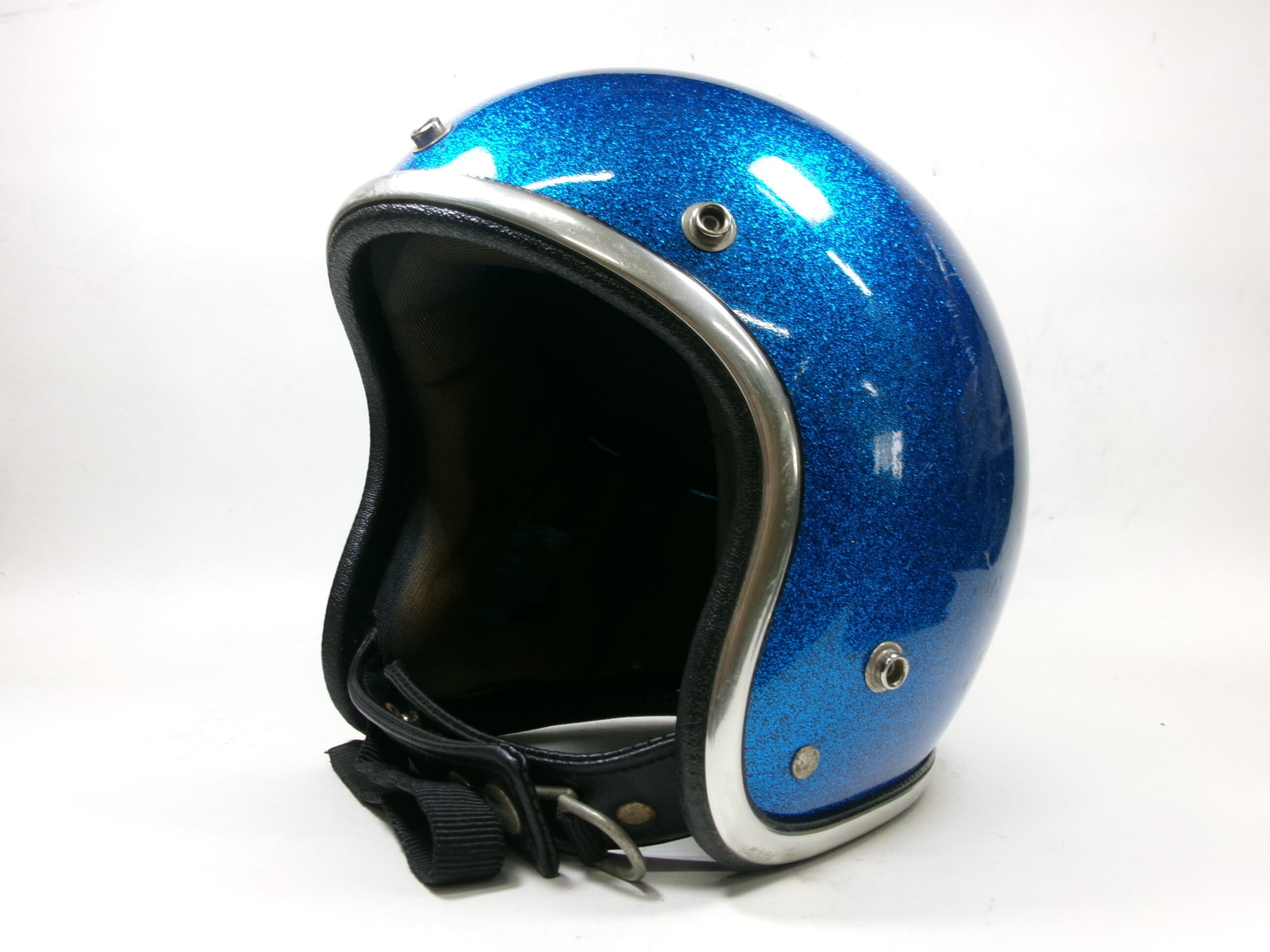 最初期！70s BELL R-T ジェットヘルメット 7 1/8 目深加工済み M