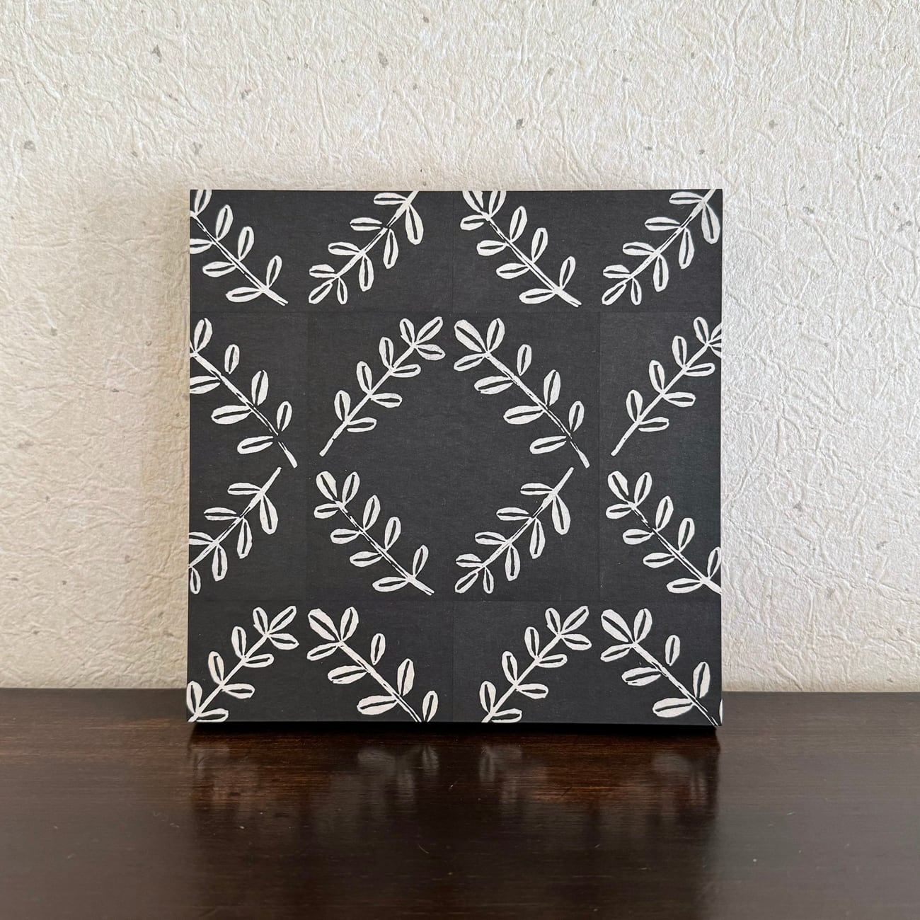 リーフ（S0サイズ）ギフトラッピング対応 | ba-ba Woodcut print