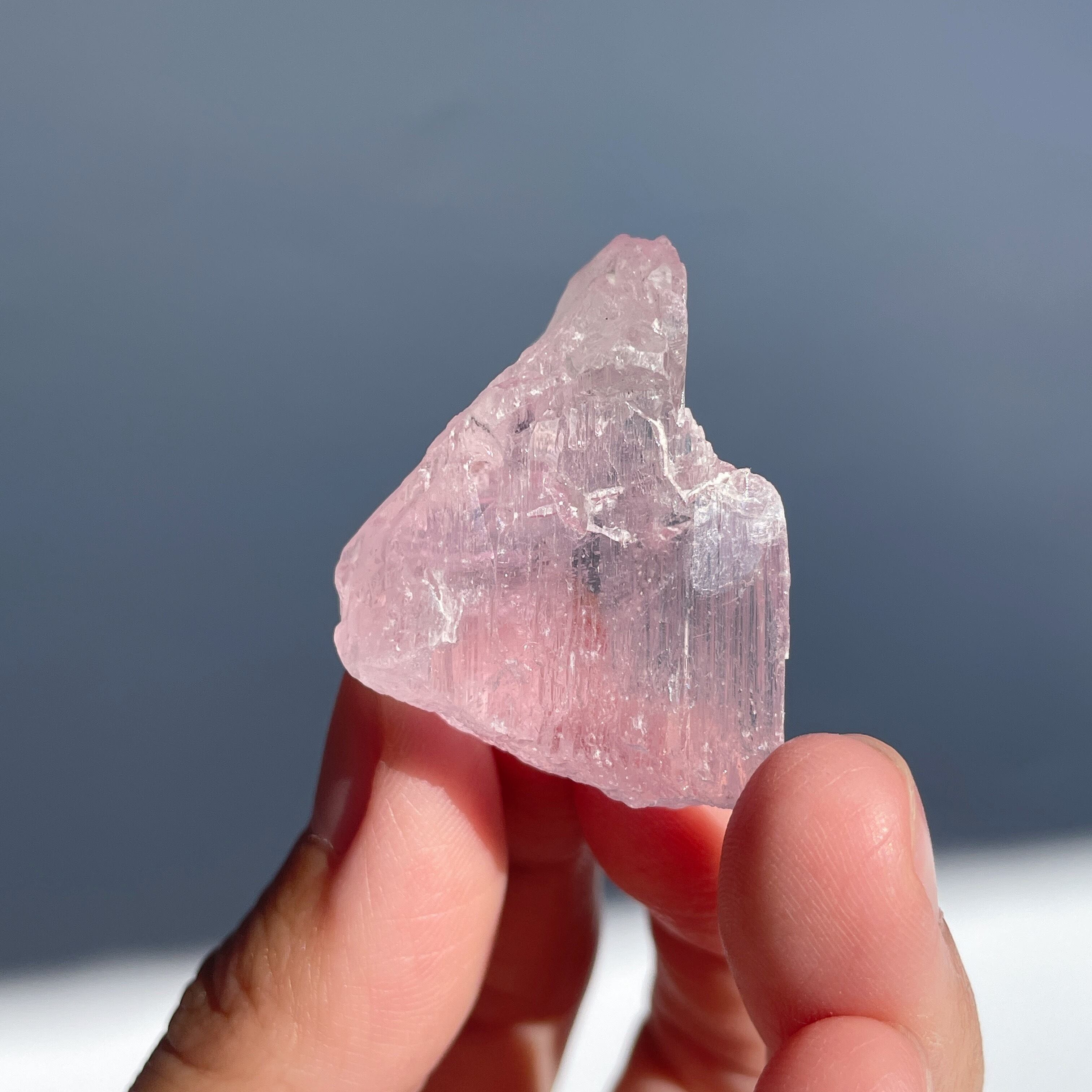 高品質　クンツァイト　原石　天然石　鉱物 ハイクォリティ◎クンツァイト 原石24◇ Kunzite ◇天然石・鉱物