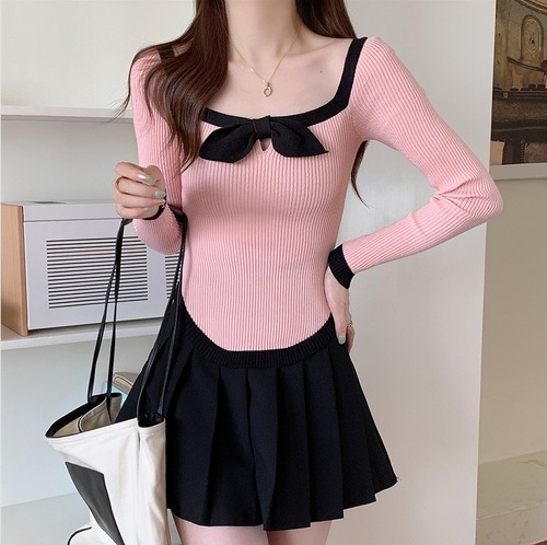 【大きいサイズXL-4XL】ファッショントップス♪ピンク/ブラック2色展開◆#sermc-280717