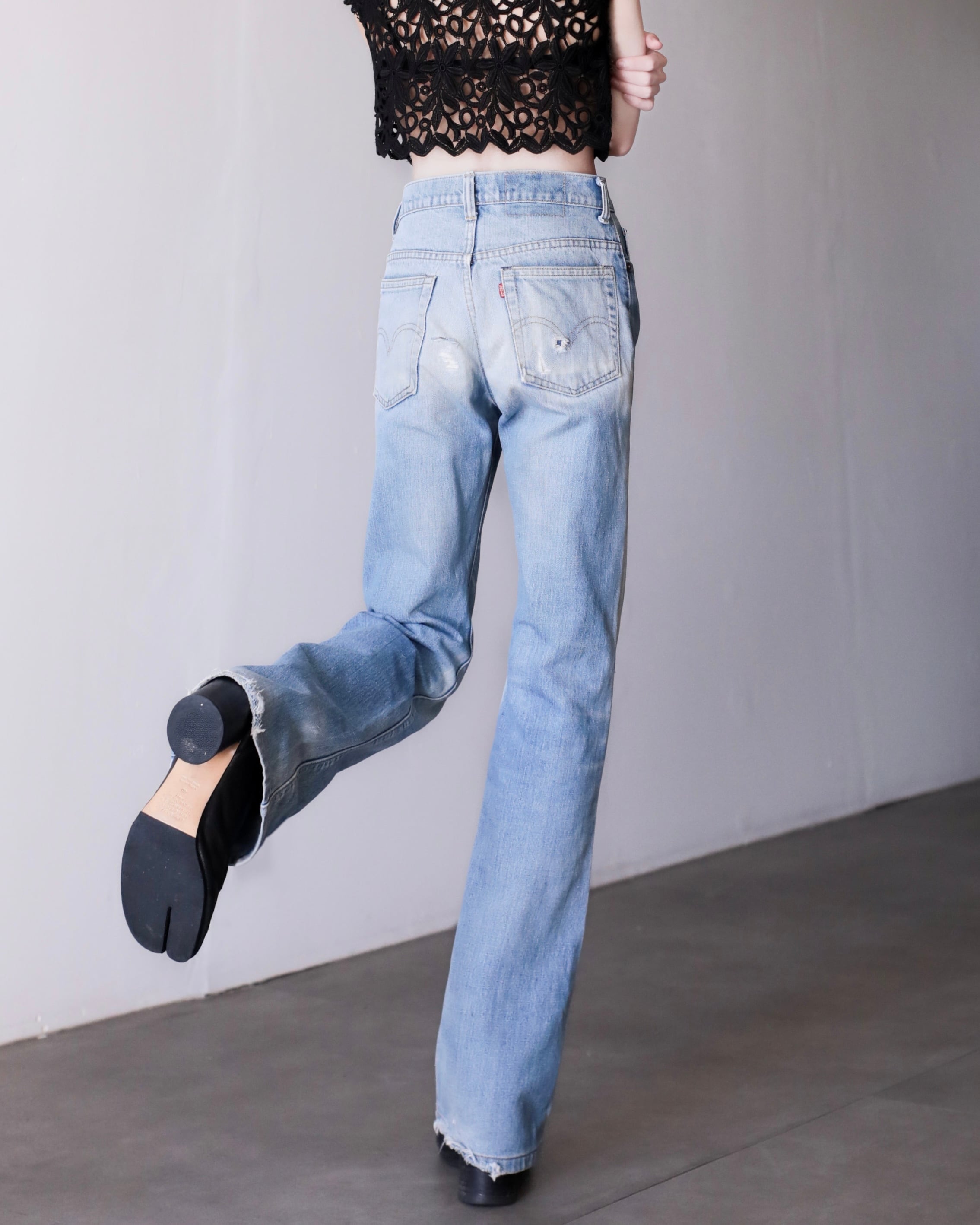 1970s Levi's 517 good fade flare denim pants | oo vintage