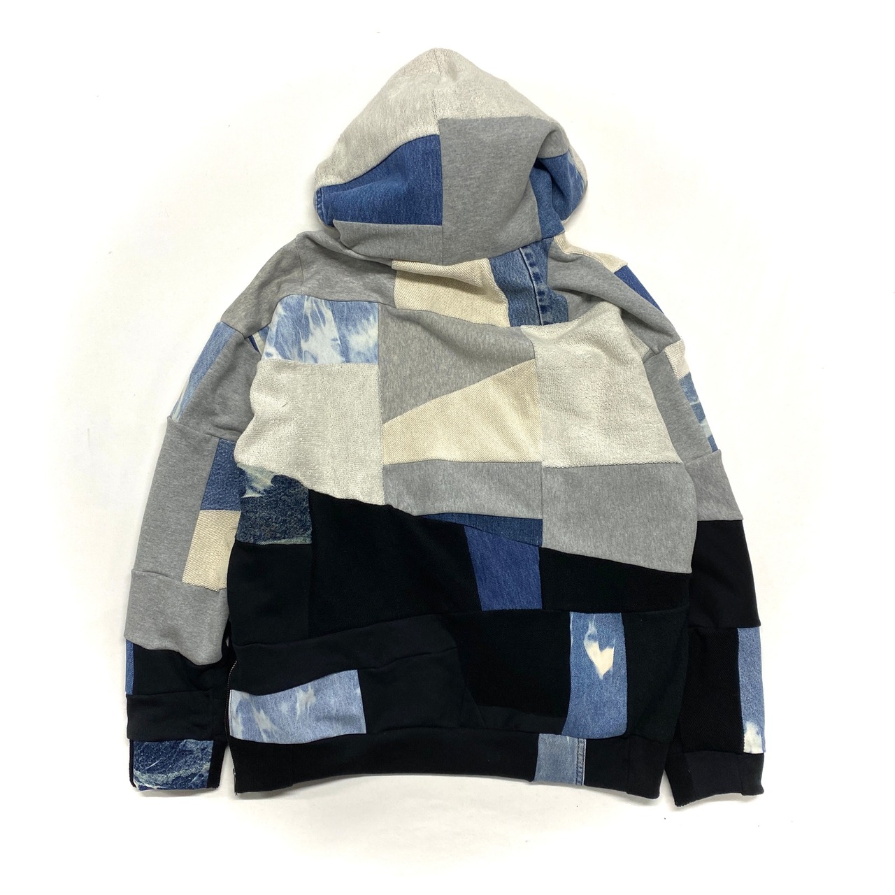 【hoodi18】 Remake Hoodie black × Gray