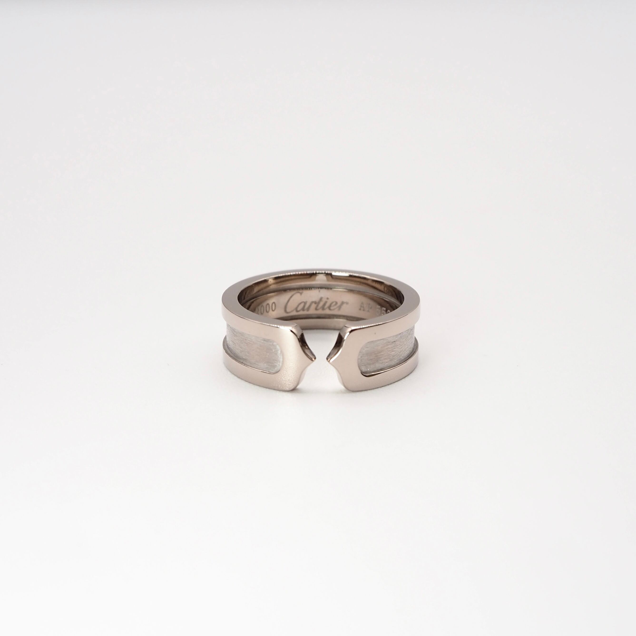 Cartier 約10号 C2リング ホワイトゴールド 18KWG カルティエ
