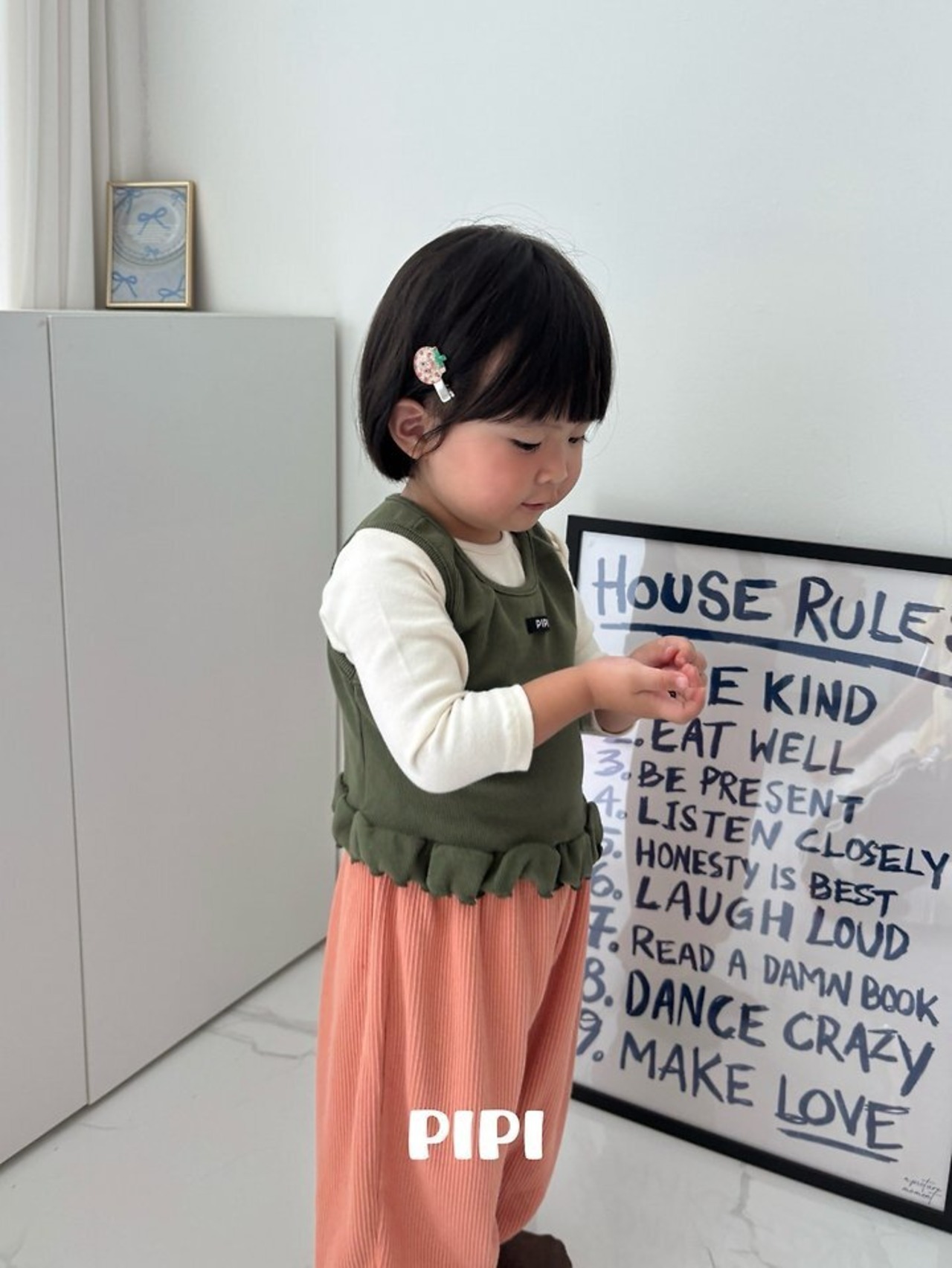 【取寄】PIPI カラーフリルタンクトップ｜秋服｜韓国子供服｜26/AT