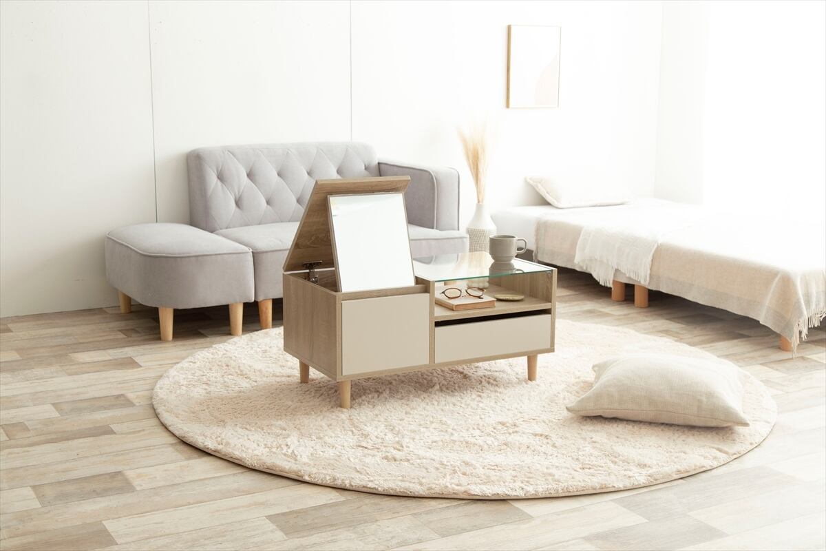 Erin ディスプレイ収納付きドレッサーテーブル | 家具屋 マルオ