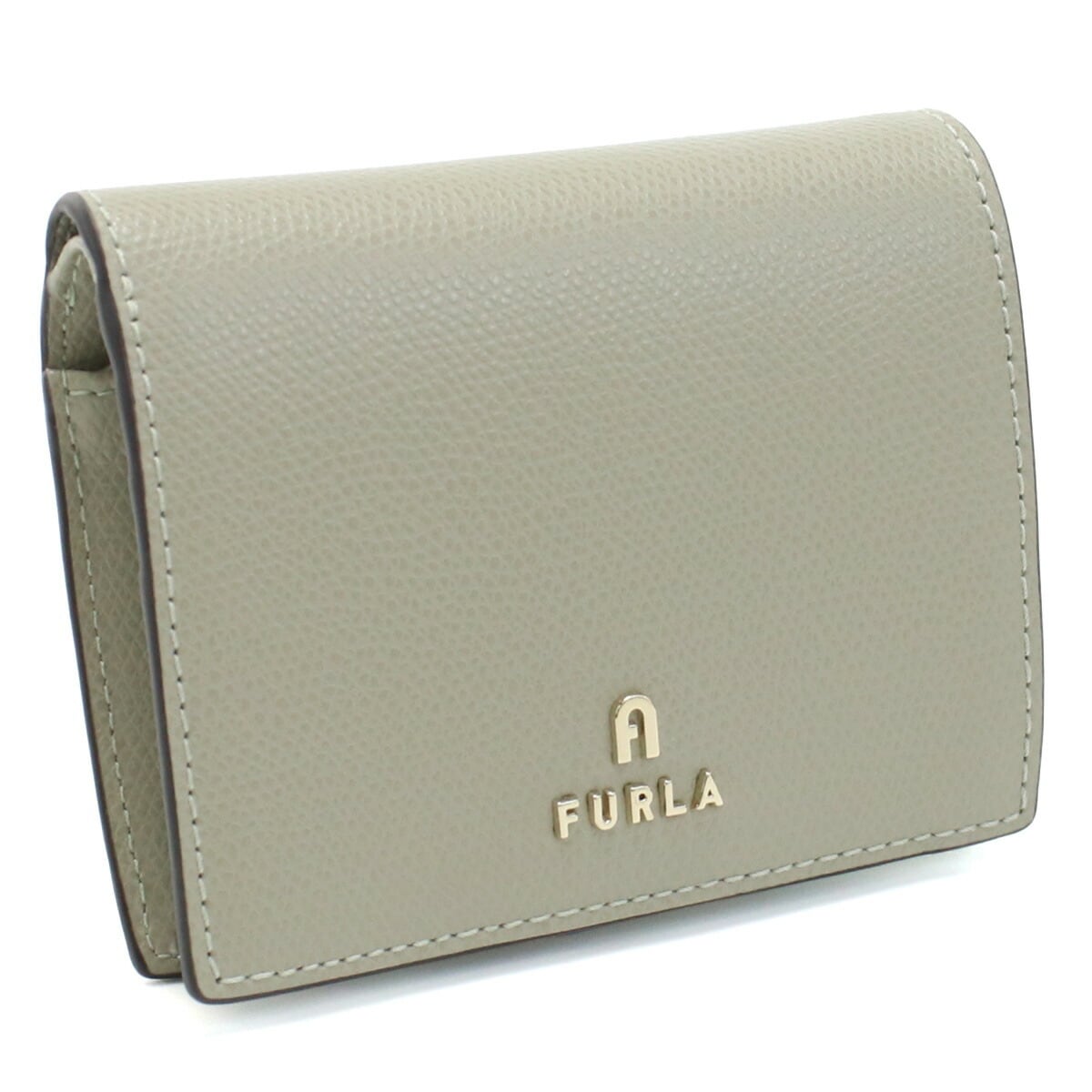 新品☆ FURLA(フルラ)グレー バニラ レザー 折り財布（新品 未