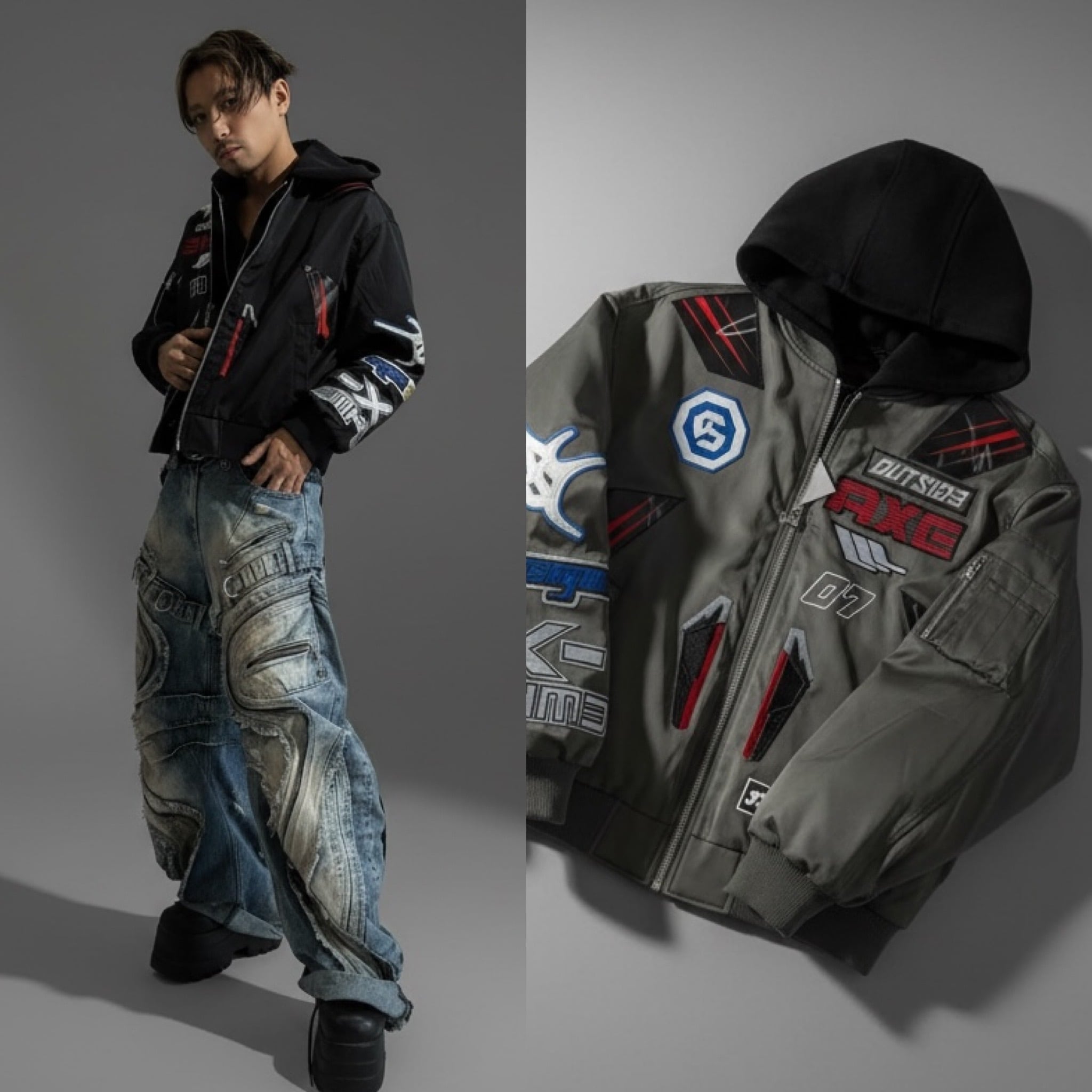 ジャケット | 韓国系ユニセックスTHICC サブカル系PSYNYXX