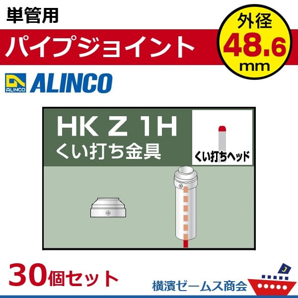 単管用パイプジョイント くい打ち金具ヘッド HKZ1H ３０個セット アルインコ ALINCO  大平