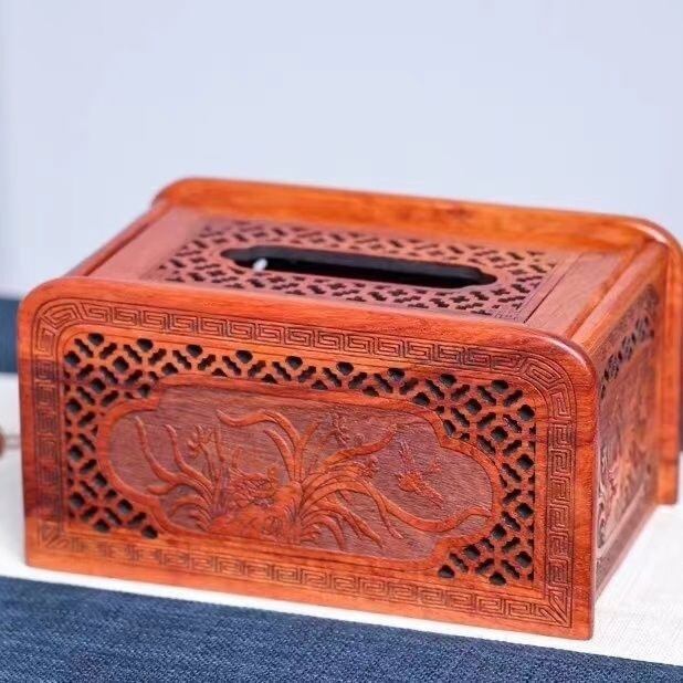 日用品】紅木ティッシュケース 1個