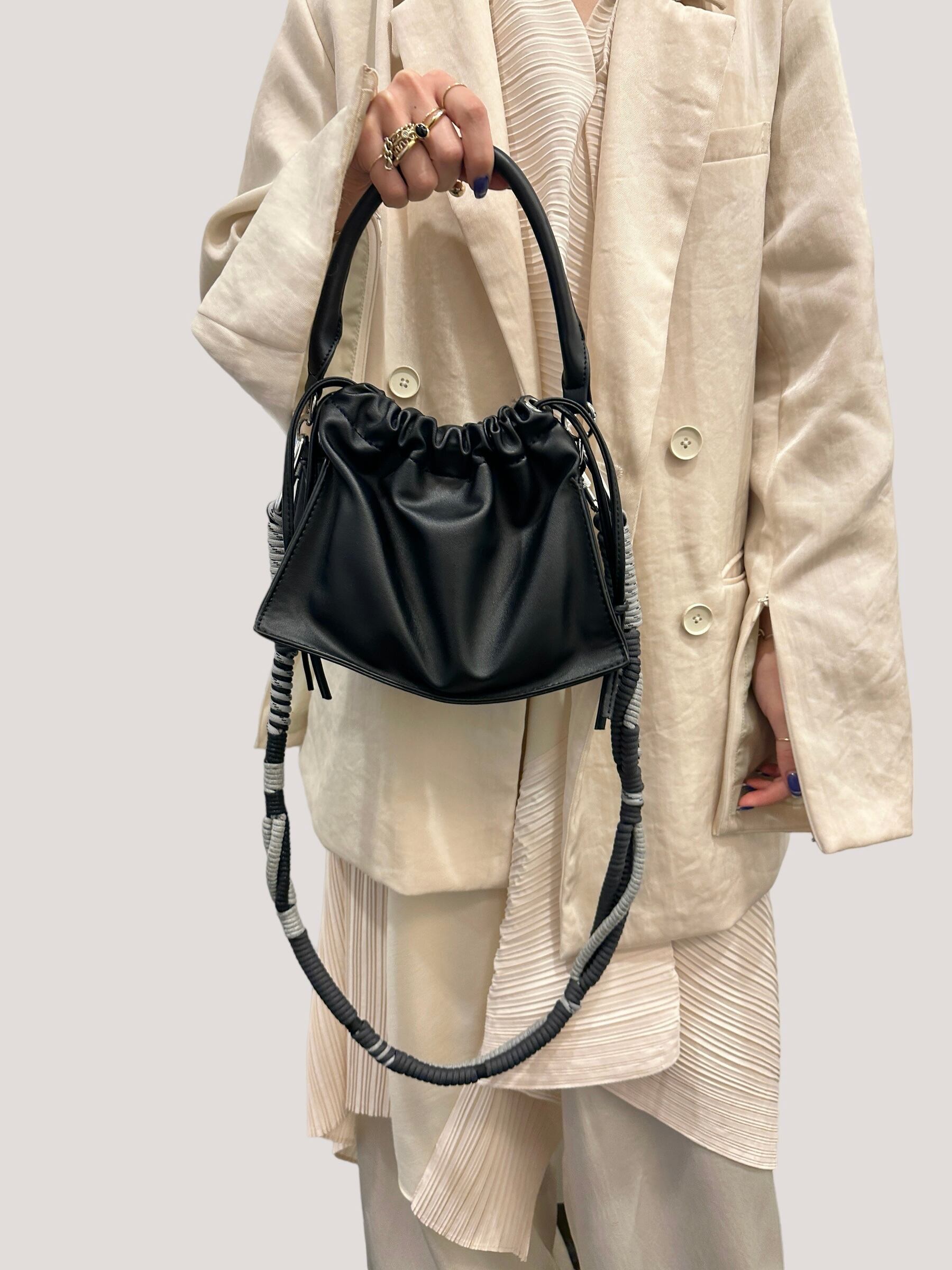 カーキ×インディゴ eueeles Padded mini bag × rope set | iuggu.ru